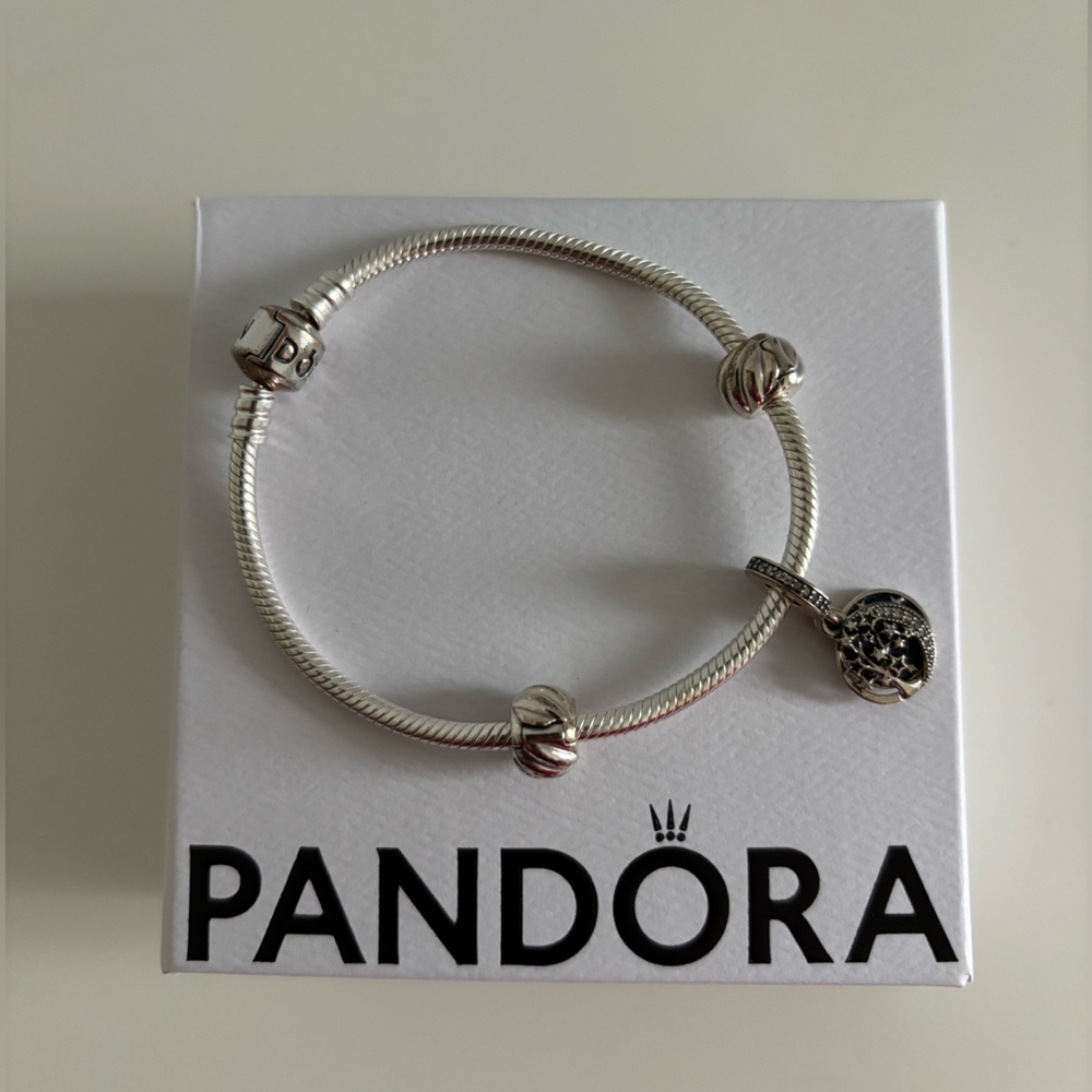 Pandora Silver Bracelet with Charms